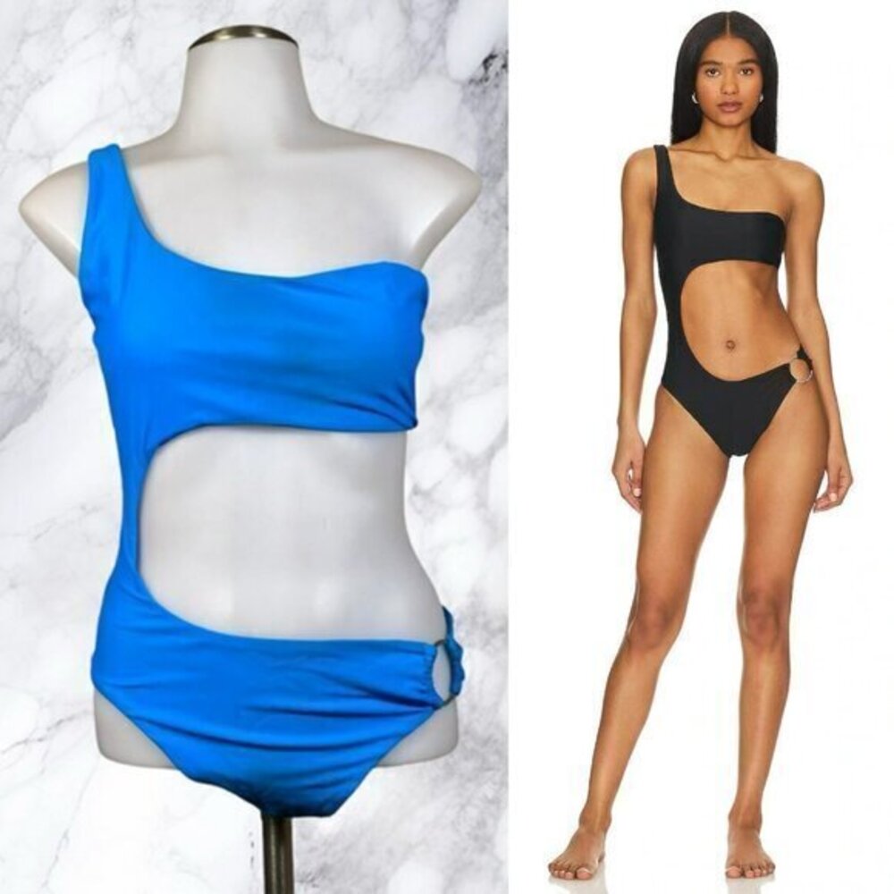 superdown Kendra Cut Out One Piece in Blue